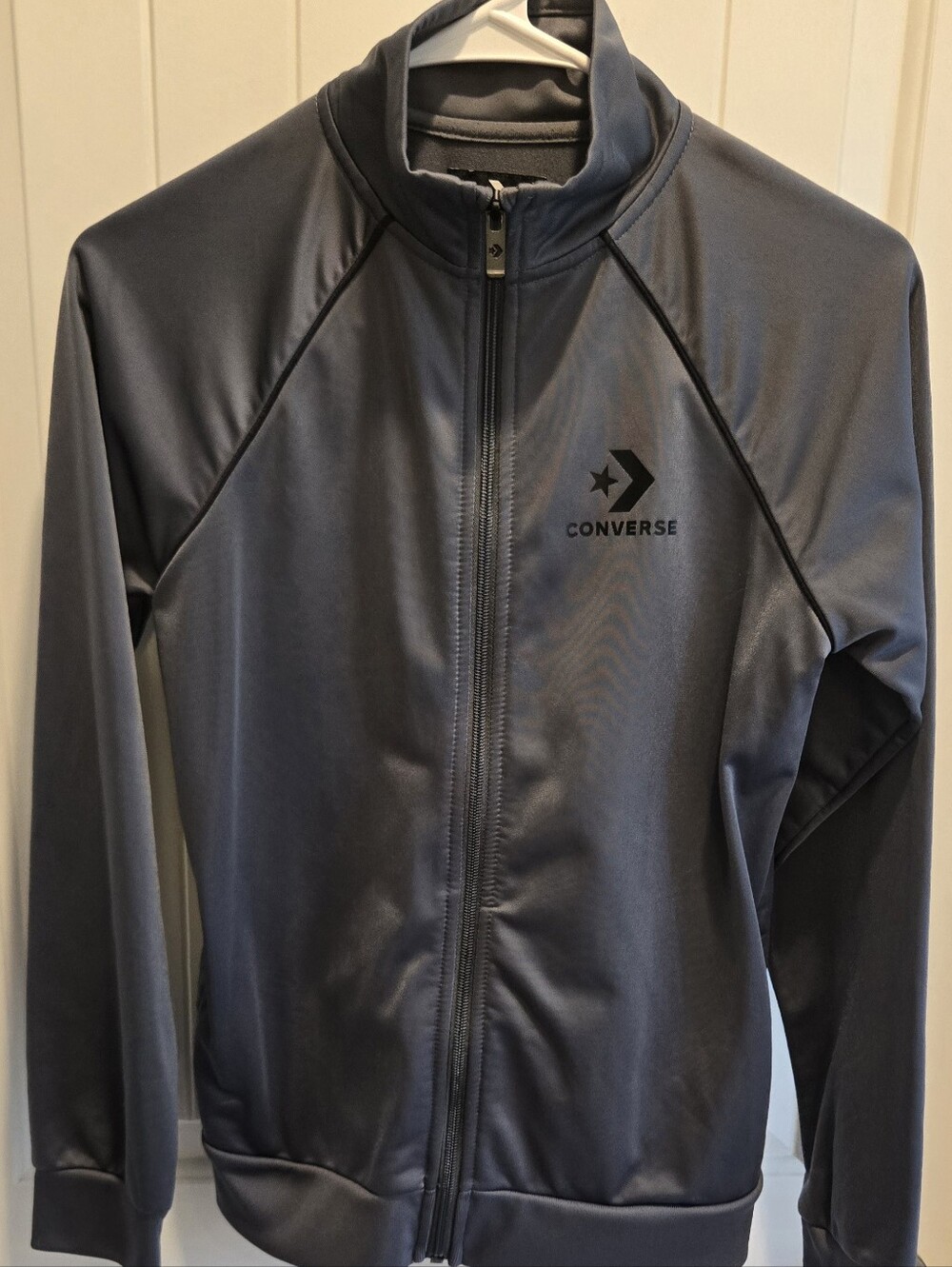 Converse Dark Gray Full-Zip Performance Jacket